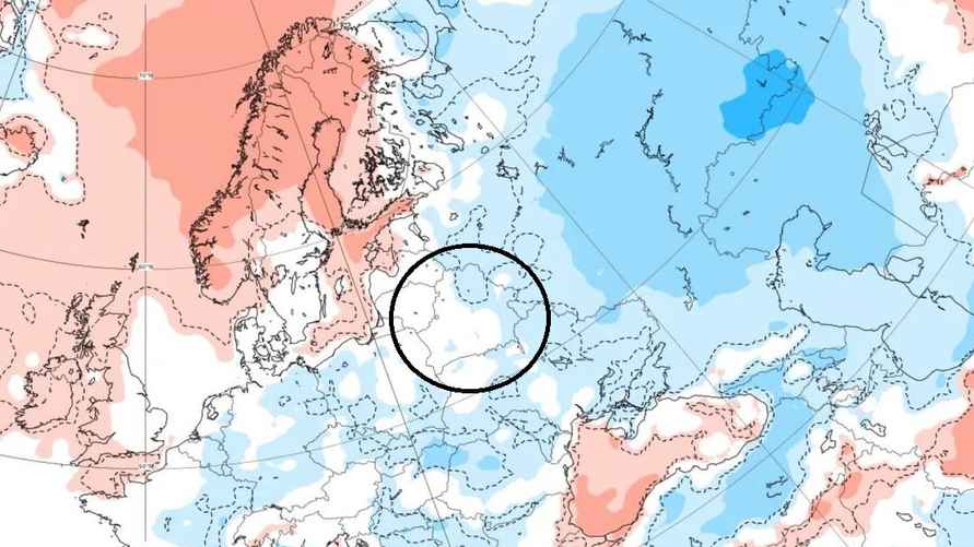Данные карты ECMWF на период с 29 июля по 5 августа. Фото: Telegram-канал Nadvorie.