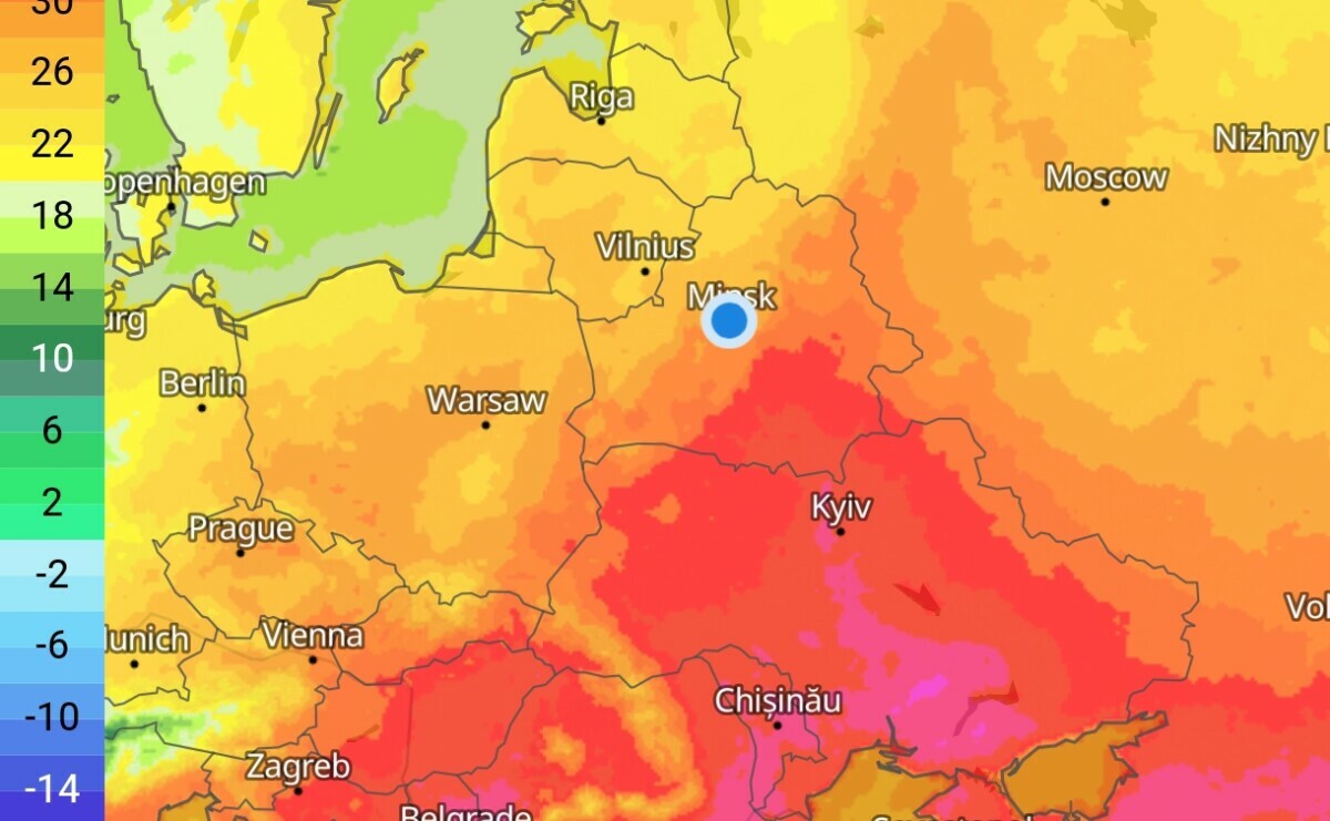 Европе предрекли "пузырь жары" до +40°C. Где белорусам ждать температурные качели, грозы и ветер?