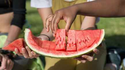 Как сделать салат из арбуза? Вам понадобится еще соль и сыр