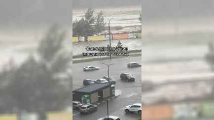 «Это шедеврально!» — В TikTok устроили конкурс авто, которые пытались в Минске проехать по затопленной улице и не схлопотать гидроудар