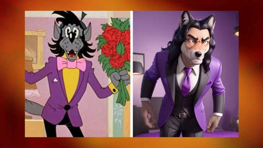 Волк из мультфильма "Ну, погоди!"