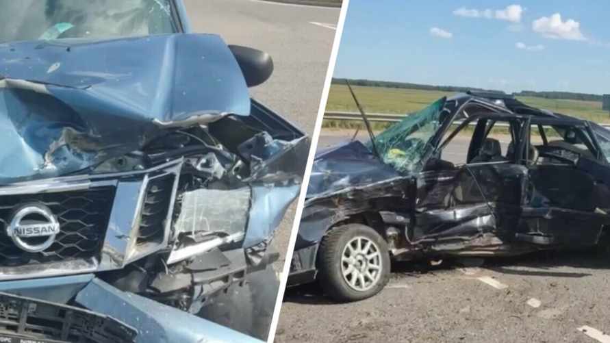 В Дзержинском районе Audi столкнулась с Nissan - пятеро детей в больнице