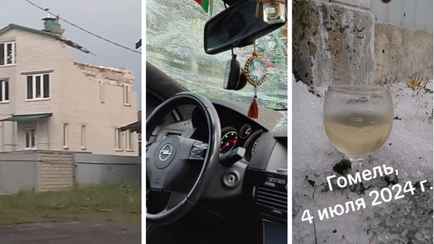 Снесённые крыши, разбитые авто и ковёр из града. Гомельчане показали последствия шторма. Кому из белорусов ждать продолжения?