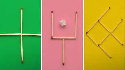 Эти 5 головоломок со спичками проверят вашу сообразительность. Куда переместить, чтобы получился правильный ответ?