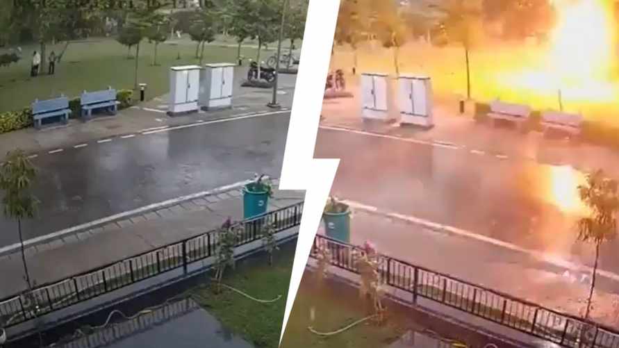 Все еще прячетесь в грозу под деревьями? Посмотрите, что стало с компанией садовников после удара молнии