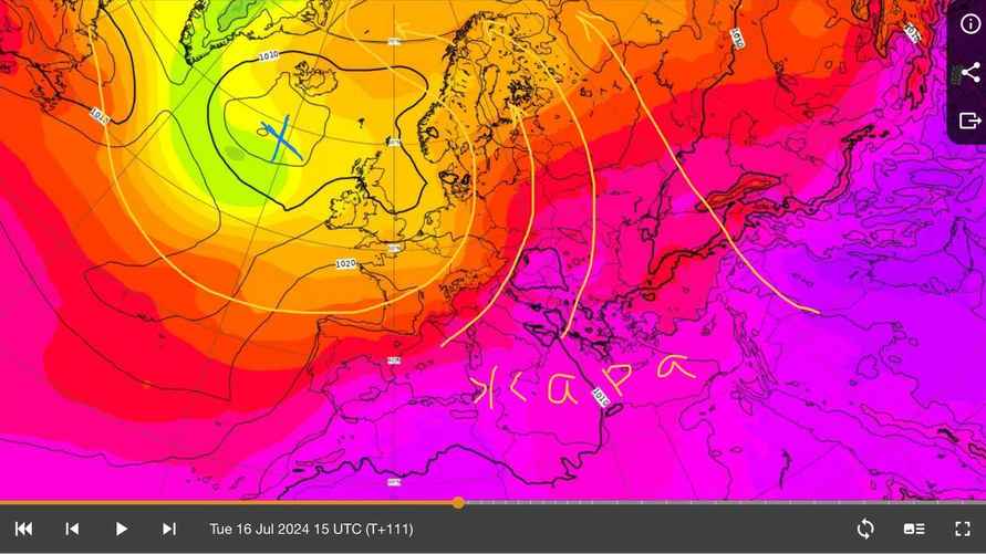 Движение жаркого тропического воздуха из Африки