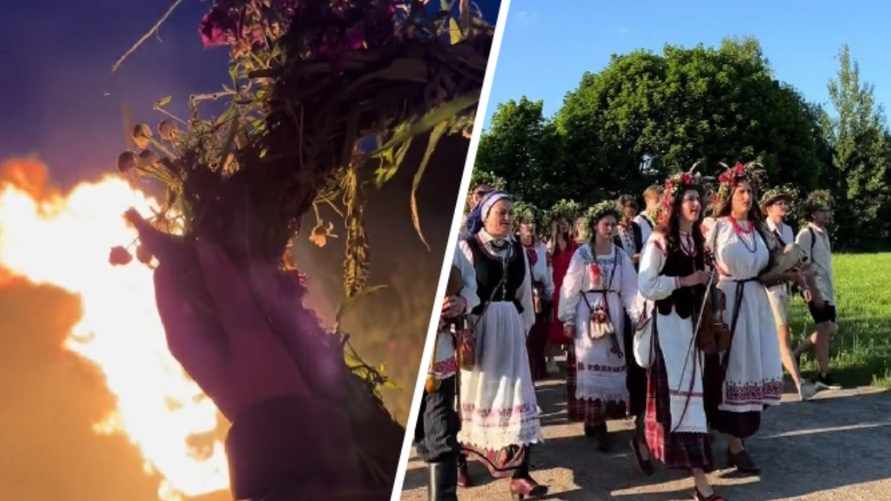 Прыжки через костёр, пускание венков и очереди. Белорусы показали, как праздновали Купалье в своих регионах