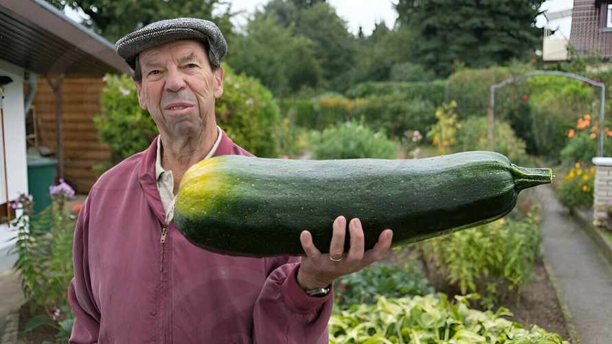 Только не поливайте этим раствором за 0 копеек кабачки. Иначе не будете знать, куда девать аномальный урожай