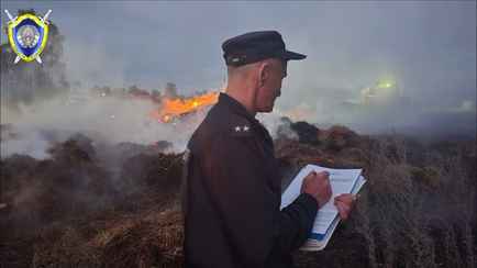 Под Слуцком в стоге соломы сгорел ребенок