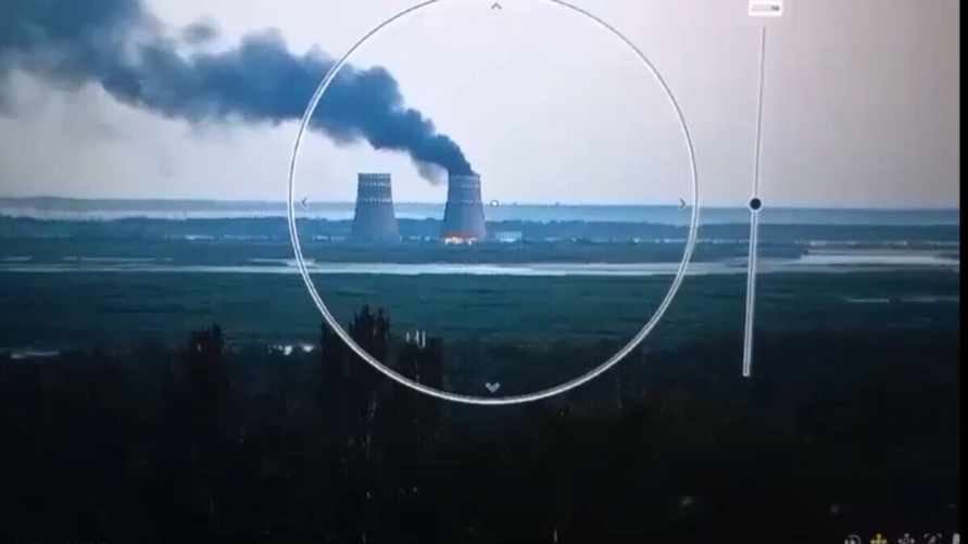 На Запорожской АЭС начался пожар