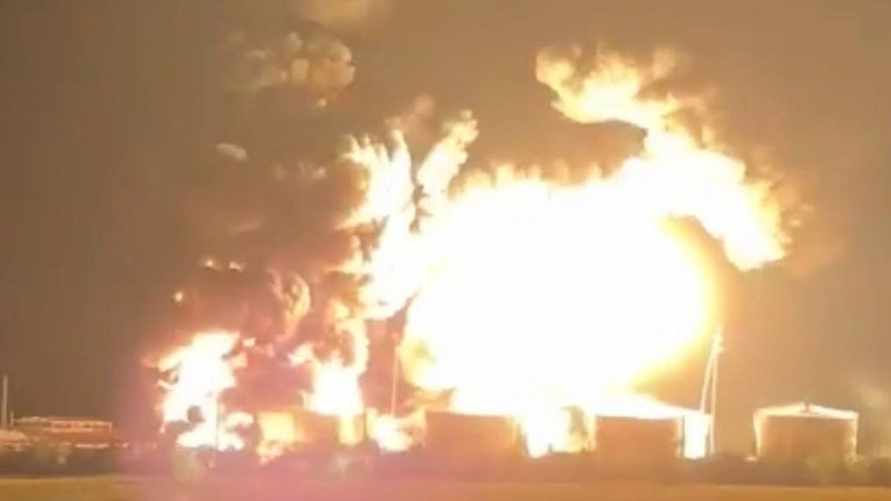 В Ростовской области России вспыхнул пожар на ещё одной нефтебазе после взрыва