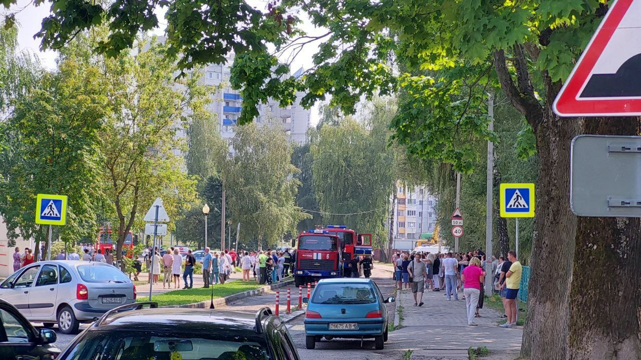 В Могилеве загорелась поликлиника