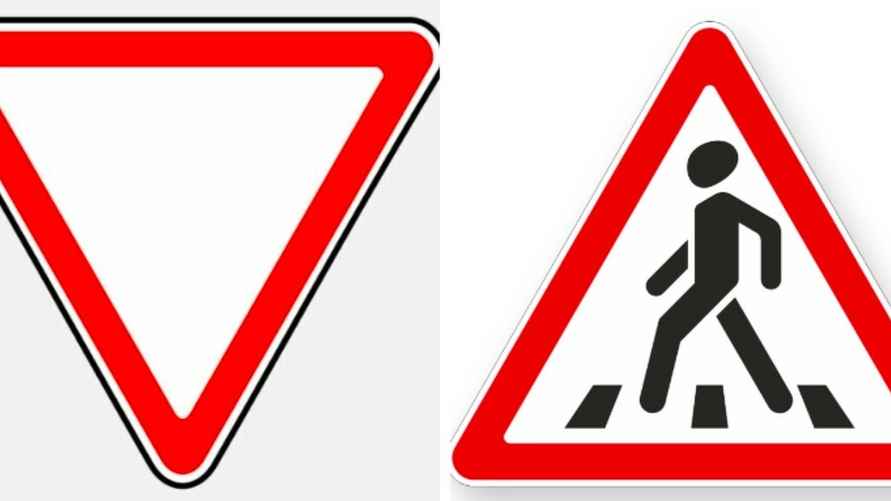 Дорожные знаки, из которых, судя по всему, и создали гибрид