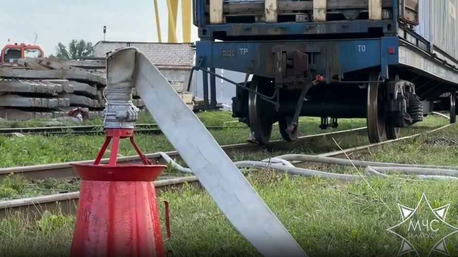 Скриншот: видео МЧС Беларуси