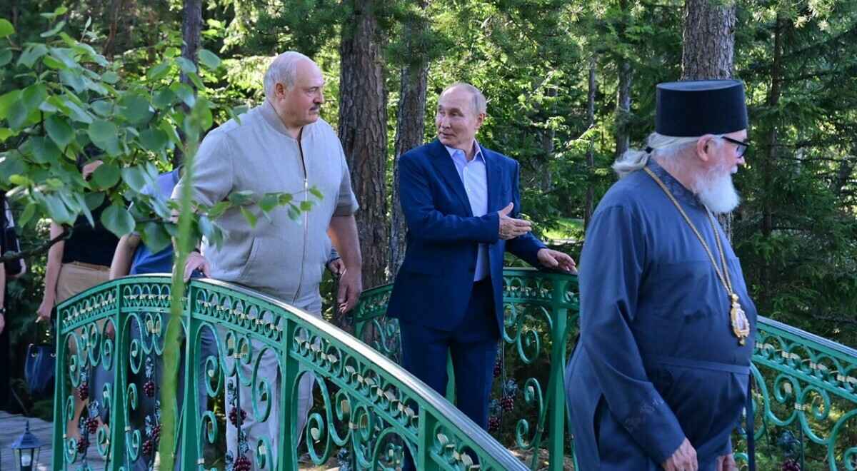 Фото иллюстрационное: Лукашенко и Путин на Валааме 26.07.2024 / Администрация президента РБ