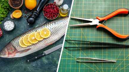 Пальцами, пинцетом и плоскогубцами. Как быстро и без мучений удалить кости из рыбы?