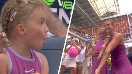 «За гранью очаровательности» — Встреча Соболенко со своей «мини-копией» после матча US Open покорила соцсети