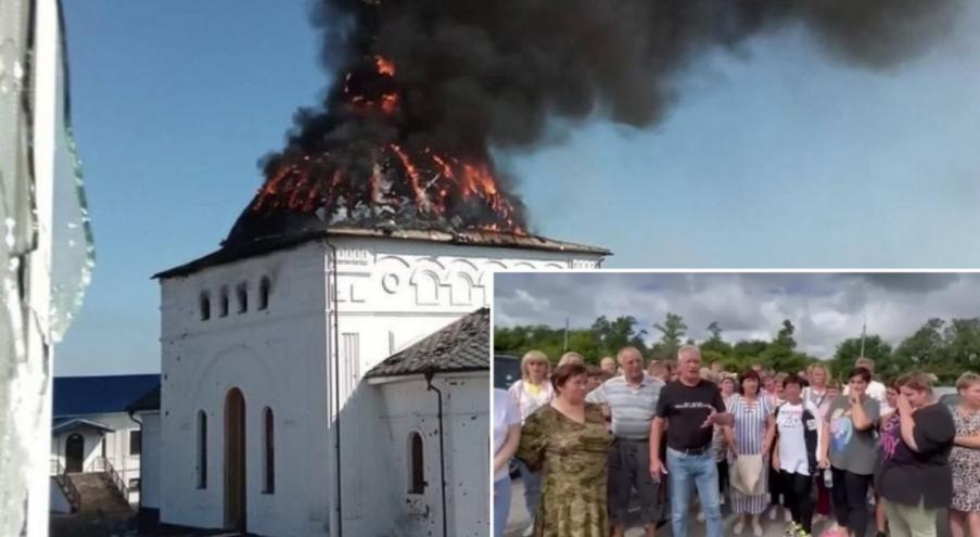 Видео появилось в телеграм-канале «Суджа родная». Так, одна