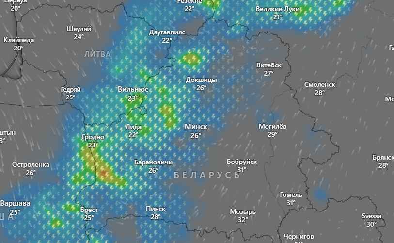 Скриншот: Windy.com