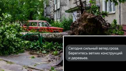 Почему СМС от МЧС приходили белорусам уже после урагана? В ведомстве объяснили