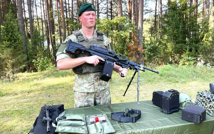 Бельгийские пулеметы и немецкие винтовки. В Литве показали, на что потратили 3 млн евро для вооружения солдат на границе с Беларусью