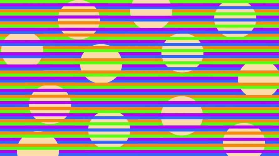 Принцип работы "иллюзии конфетти", которая обманывает мозг.