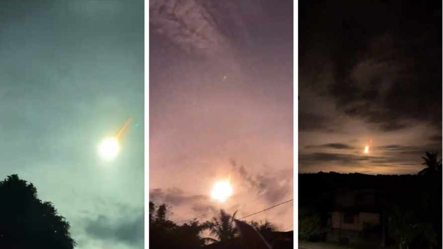 В небе над Филиппинами сняли на видео горящий метровый астероид 2024 RW1