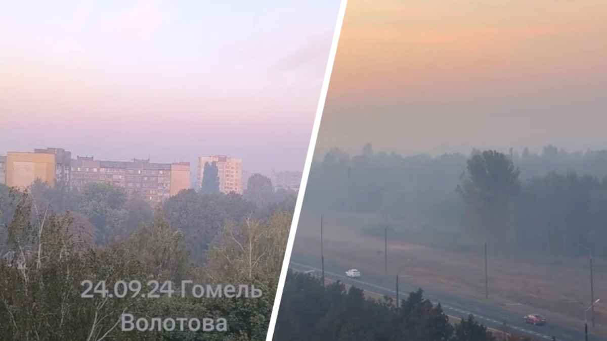 Гомельчане пожаловались на дым. Синоптики объяснили откуда и где концентрация микрочастиц достигла "вредных" значений