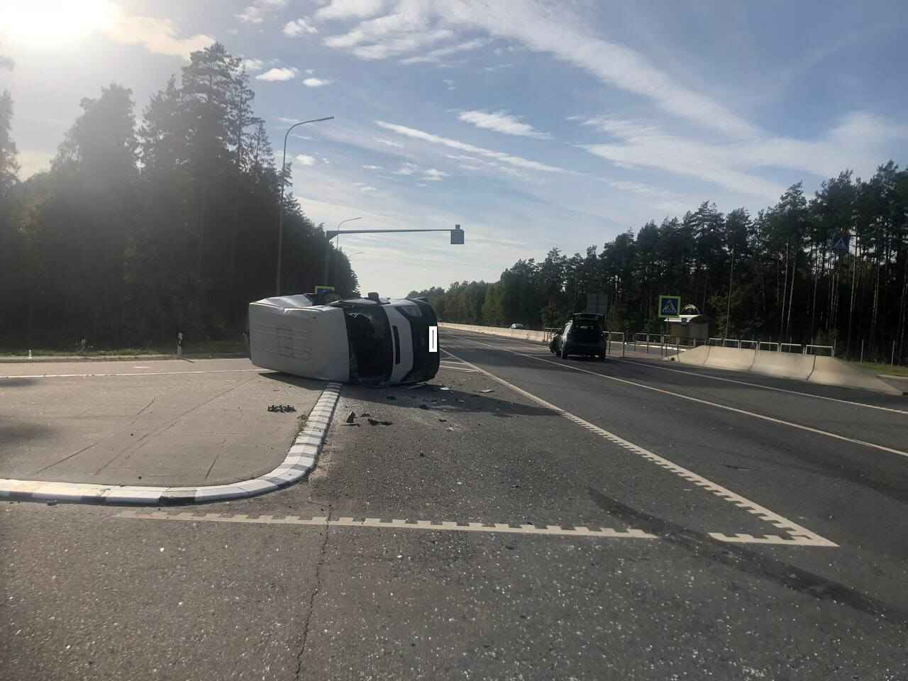 На Гродненщине маршрутка столкнулась с паркетником – пять человек в больнице