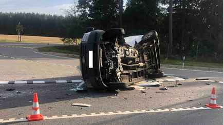 На Гродненщине маршрутка столкнулась с паркетником – пять человек в больнице