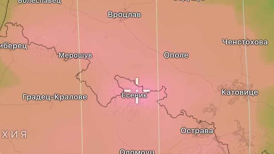 Прогноз по осадкам в отдельных районах Польши