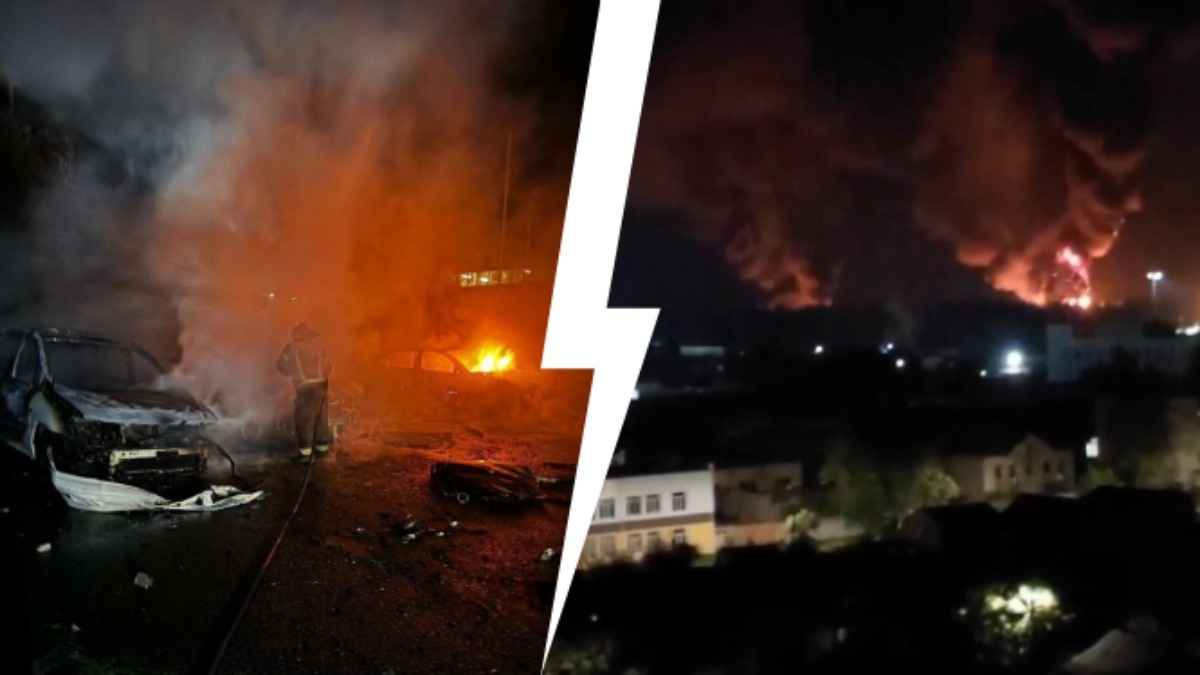 Российские электростанции атаковали десятки беспилотников. На НПЗ под Москвой начался пожар