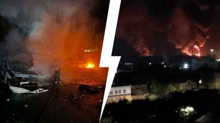 Российские электростанции атаковали десятки беспилотников. На НПЗ под Москвой начался пожар