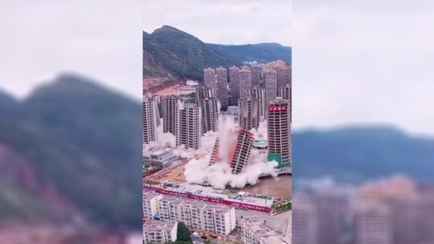 Это не компьютерная графика? Видео с одновременным сносом 15 высоток набрало 12 млн просмотров в Х