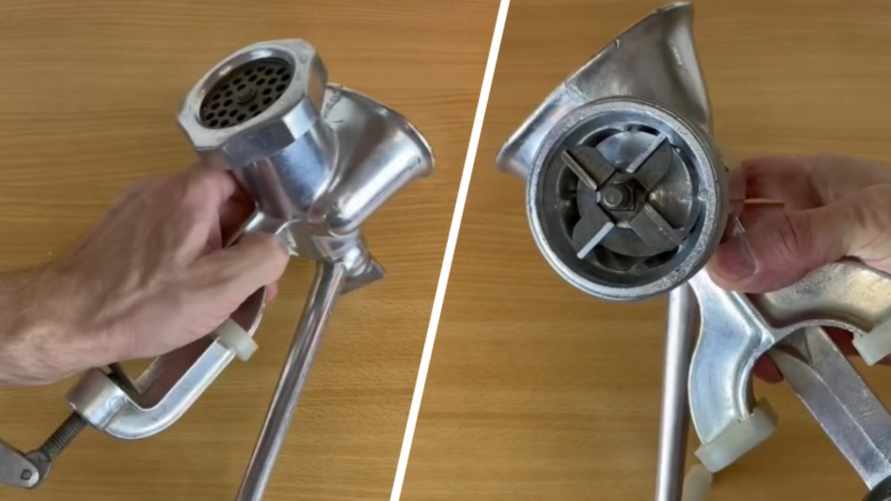 Как заточить ножи от мясорубки за 20 копеек? Это трюк вернёт в строй даже советский агрегат