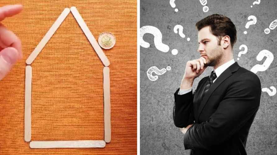 Как загнать монету в дом, передвинув 3 спички? Эту хитрую головоломку разгадывают единицы