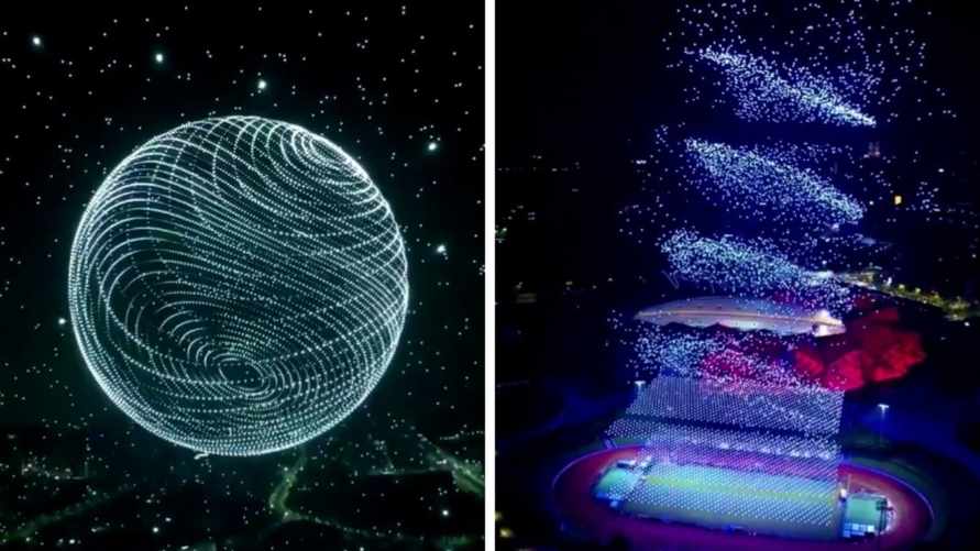 "Мог бы смотреть на это часами" - Китайское шоу дронов установило сразу несколько мировых рекордов