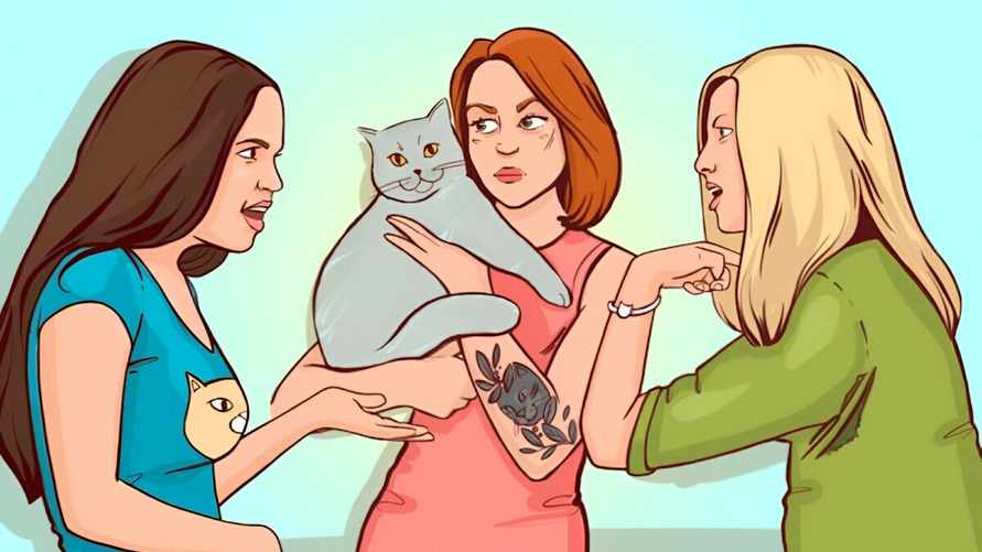 Кто из девушек лжёт? Только настоящие следователи определят хозяйку кошки за 12 секунд