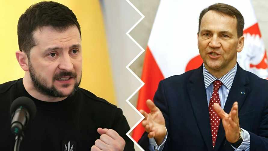 Зеленский поругался с главой МИД Польши Сикорским во время его визита в Киев — Onet
