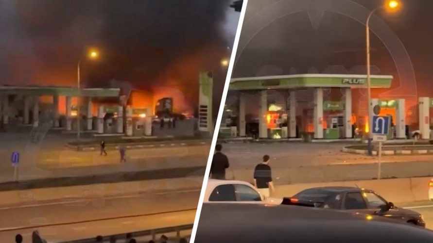 В российской Махачкале произошел взрыв на АЗС - известно о 9 погибших