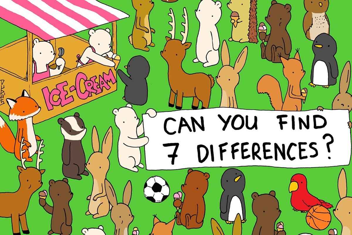 Хотите почувствовать себя гением? Не все могут найти 7 отличий между картинками