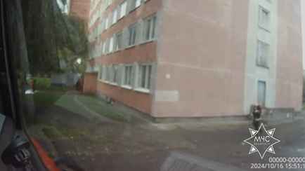 В Бобруйске загорелось общежитие