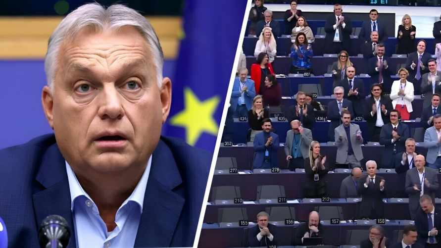 Депутаты Европарламента запели песню после выступления премьера Венгрии Орбана. Что случилось?