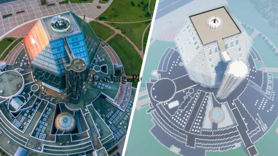 "А внутри обустроено?" — В Minecraft построили Национальную библиотеку Беларуси. Насколько похожа?