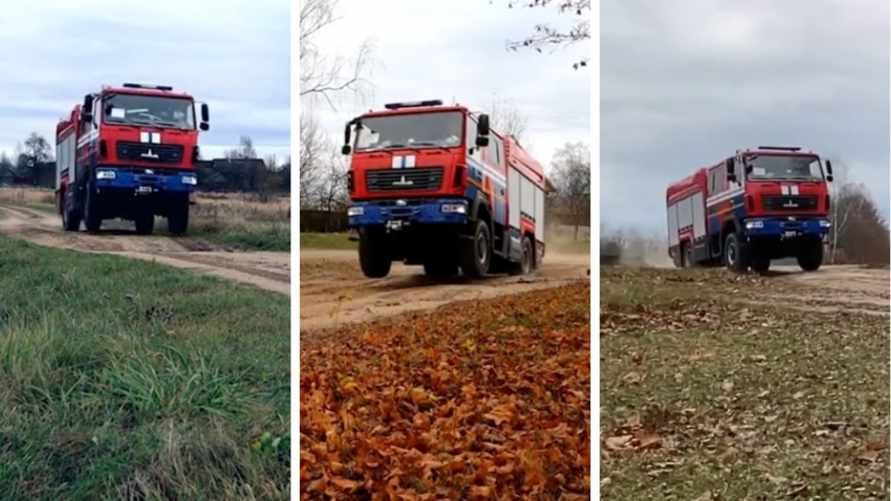 «Рессоры покинули чат» - В МЧС Беларуси показали, как испытывают свою технику