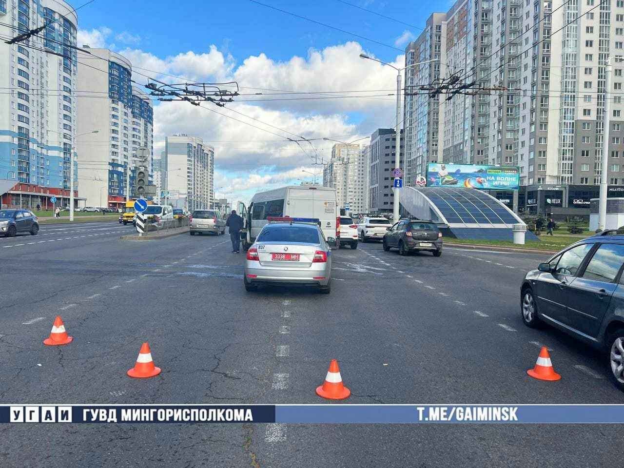 В Минске маршрутка столкнулась с легковушкой – 5 человек в больнице