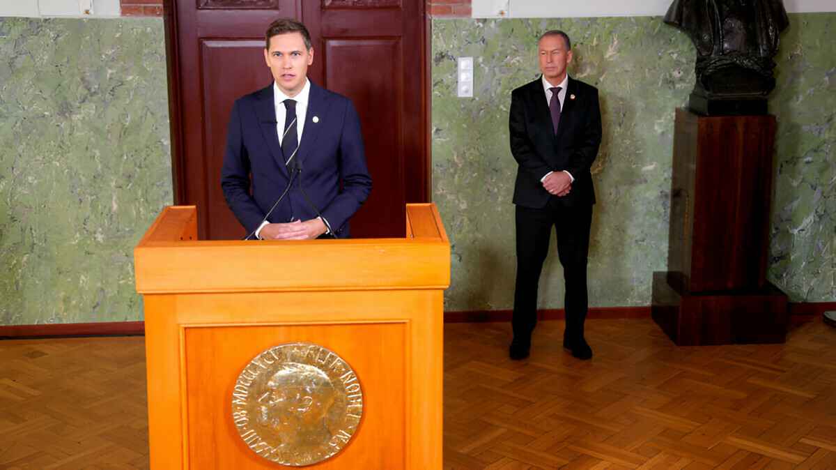 Во время объявления лауреатов премии мира в Осло