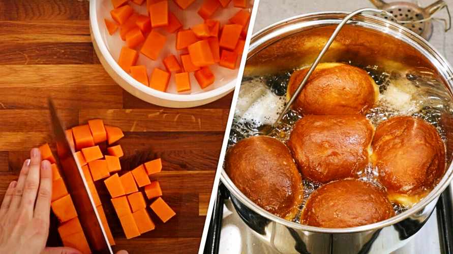 Что еще приготовить из тыквы? Пончики! Этот сладкий рецепт будут просить все знакомые