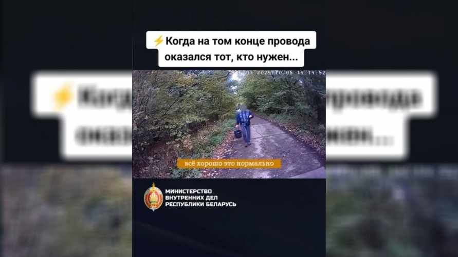 «А вот и вы» - В МВД Беларуси показали, как по телефону вывели заблудившуюся в лесу женщину