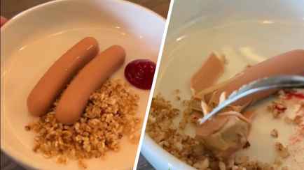 В одном из минских ресторанов начали продавать «сосиски», внутри которых — творог. Это как?